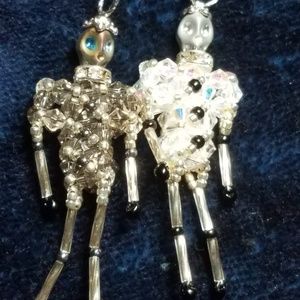 Handmade crystal skeleton